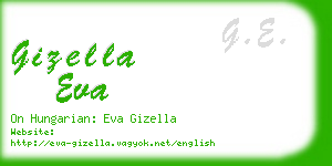 gizella eva business card